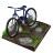 mountain, Biking, cycling Black icon