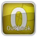 Ms, outlook Olive icon