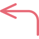 Arrows, Orientation, Multimedia, directional, Multimedia Option, left arrow Black icon