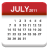 Calendar Firebrick icon