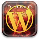 diablo, Wordpress Black icon