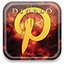 diablo, pinterest Black icon