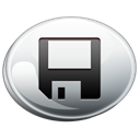 silver, Floppy Black icon