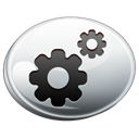 configuration, silver Black icon