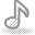 music Gray icon