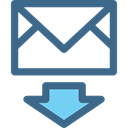 Note, incoming, mail, Email, Message, interface, envelope DarkSlateBlue icon