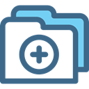 Folder, documents, files, storage, Office Material, Add, Multimedia DarkSlateBlue icon