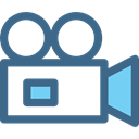 cinema, film, technology, Video Cameras, video camera, movie DarkSlateBlue icon