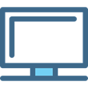 screen, Computer, technology, television, Tv, monitor DarkSlateBlue icon