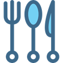 Knife, Fork, metal, spoon, Camping, Cutlery, Tools And Utensils DarkSlateBlue icon