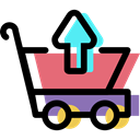 shopping, Supermarket, online shop, shopping cart, commerce, online store Black icon