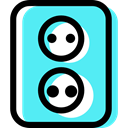 Connection, plugin, Electric, Socket, technology, electrical, Tools And Utensils Turquoise icon