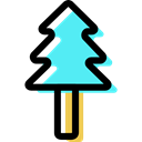 Pine, spruce, Tree, nature, Botanical Black icon