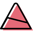 danger, triangle, Alert, warning, signs, Slope, traffic sign LightCoral icon