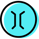 signs, Circular, Obligatory, traffic sign Turquoise icon