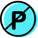 signs, Parking, Circular, traffic sign, Obligatory Turquoise icon