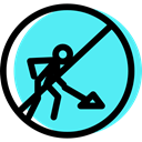 Working, traffic sign, signs, Obligatory, Circular Turquoise icon