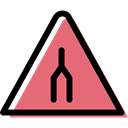 Alert, danger, traffic sign, warning, signs, triangle LightCoral icon
