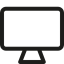 screen, Tv, monitor, television, technology Black icon