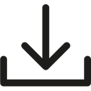 Multimedia Option, Downloading, down arrow, download, Orientation, Direction, Arrows Black icon