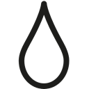 Teardrop, weather, water, nature, drops, drop, raindrop, Rain Black icon