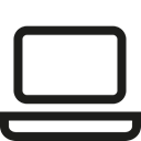 Laptop, Computer, computing, electronic, technology Black icon