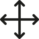 drag, Arrows, Crossroads, Move Black icon
