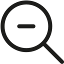 magnifying glass, detective, Zoom out, Tools And Utensils, zoom, search, Loupe Black icon