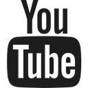 Logos, video player, youtube, Logo, Streaming, social network, social media, logotype Black icon