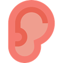 Ear, Body, ears, medical, people, Body Part Salmon icon