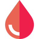 Blood Drop, transfusion, Health Care, medical, donation Crimson icon