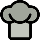 Chef Hat, hat, fashion, Cooker, Cooking, Kitchen Pack, kitchen, food, Chef DarkGray icon