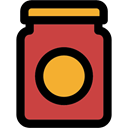marmalade, Container, food, covered, sweet, Jar, Fruit, Jelly IndianRed icon