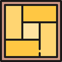 floor, Martial Arts, tatami, japanese, oriental, Asian SandyBrown icon