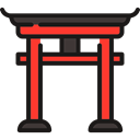 japan, torii, Torii Gate, landmark, Monuments, Architectonic, Asia, Building, Monument Black icon