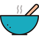 soup, Healthy Food, Bowls, food, hot drink LightSeaGreen icon