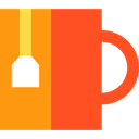 hot drink, Chocolate, coffee cup, food, Coffee, Tea Cup, mug, tea OrangeRed icon