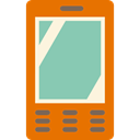 cellphone, smartphone, technology, pda, electronic, mobile phone DarkOrange icon