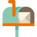 mail, symbol, Tools And Utensils, Mailbox Black icon