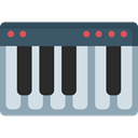 electronic, piano, Orchestra, music, Keyboard, musical instrument DarkSlateGray icon