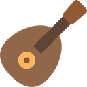 harmony, musical instrument, music, Folk, Mandolin, String Instrument Sienna icon