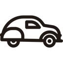 transportation, transport, Car, vehicle, Automobile Black icon
