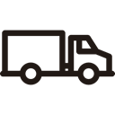 Automobile, transportation, truck, transport, vehicle Black icon