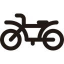 Motorbike, vehicle, transport, Motorcycle, Automobile Black icon