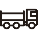 Automobile, vehicle, Delivery, transport, truck Black icon