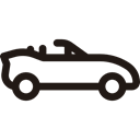 Car, Automobile, transportation, vehicle, transport Black icon