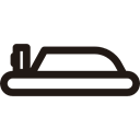 Air, Hovercraft, vehicle, transport Black icon