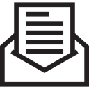 Email, Letter, Message, envelope, mail Black icon