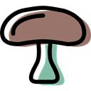 food, vegan, Mushroom, vegetarian, Healthy Food, organic, fungus, diet Black icon