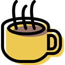 Chocolate, food, tea, mug, hot drink, Coffee SandyBrown icon